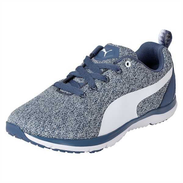 Flex XT Knit Women's Training Shoes, Blue Indigo-Puma White, extralarge-IND