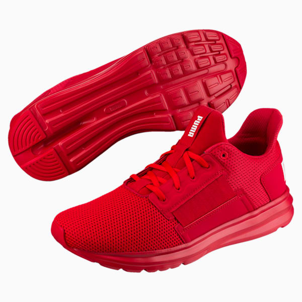 Enzo Street Men's Running Shoes, Ribbon Red-High Risk Red-Puma White, extralarge