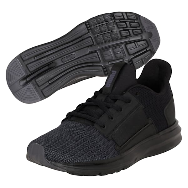 Enzo Street Women's Running Shoes, Puma Black-Periscope, extralarge-IND