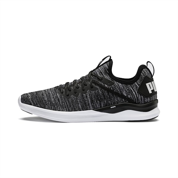 Ignite Flash evoKNIT Men's Training Shoes, Puma Black-Asphalt-Puma White, extralarge