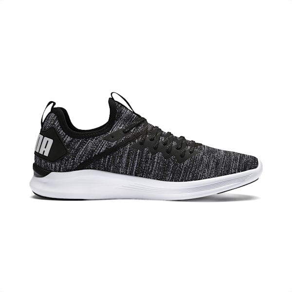 Ignite Flash evoKNIT Men's Training Shoes, Puma Black-Asphalt-Puma White, extralarge