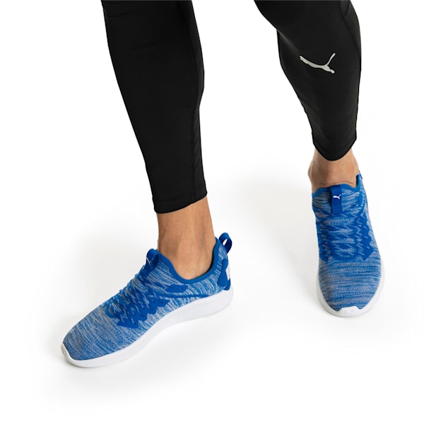 IGNITE Flash evoKNIT Men's Training Shoes, Strong Blue-Puma White, extralarge