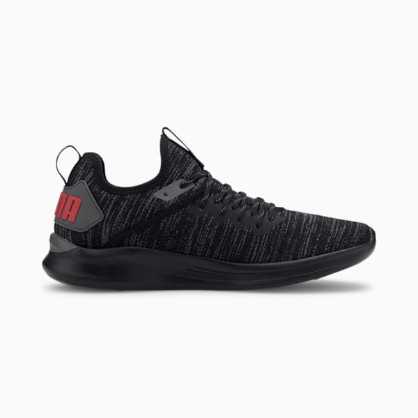 IGNITE Flash evoKNIT Men's Training Shoes, Puma Black-CASTLEROCK-High Risk Red, extralarge