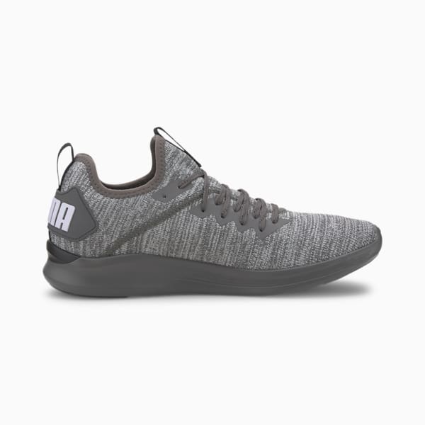 IGNITE Flash evoKNIT Men's Training Shoes, CASTLEROCK-Puma Black-Puma White, extralarge