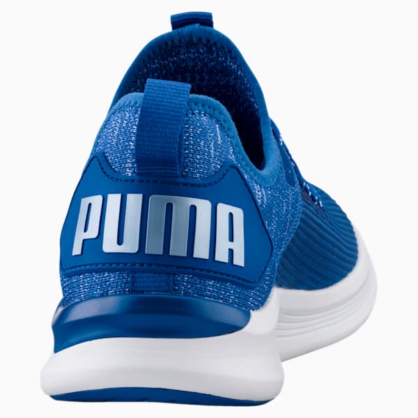 IGNITE Flash Stripped Men's Running Shoes, Turkish Sea-Puma White, extralarge