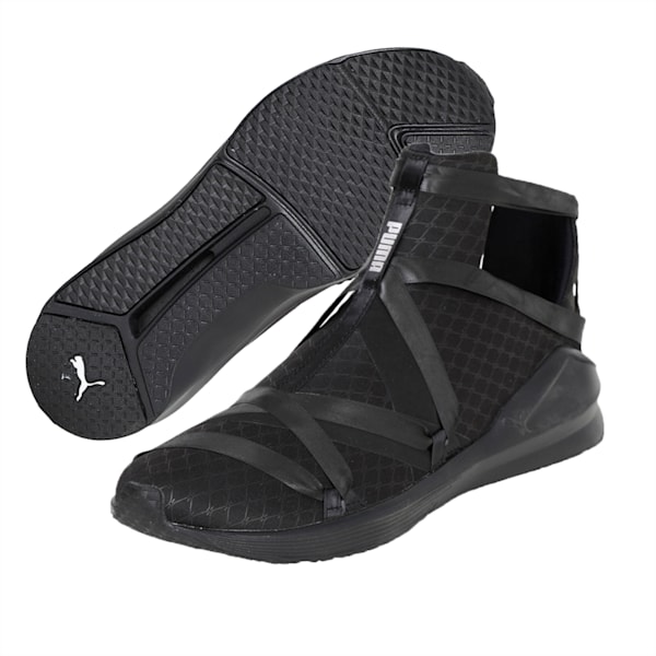 Fierce Rope Satin En Pointe Women's Shoes, Puma Black, extralarge-IND