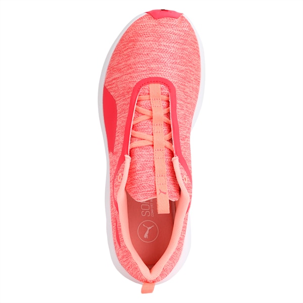 Prowl Shimmer Women's Training Shoes, Soft Fluo Peach-Puma White, extralarge-IND