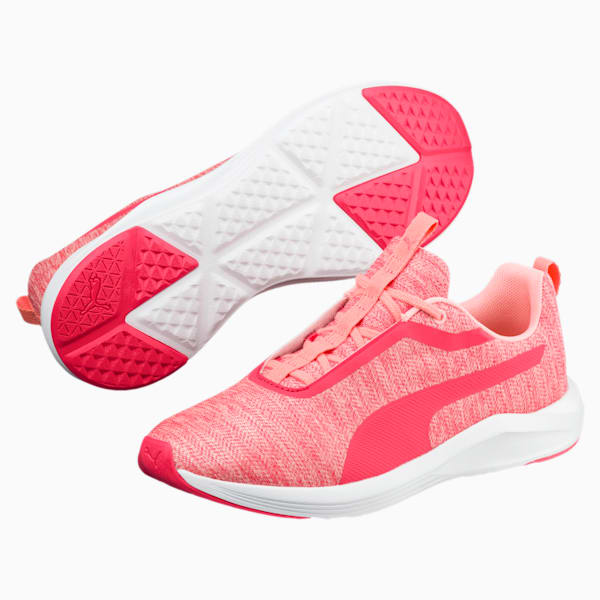 Prowl Shimmer Women's Training Shoes, Soft Fluo Peach-Puma White, extralarge-IND