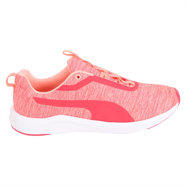 Prowl Shimmer Women's Training Shoes, Soft Fluo Peach-Puma White, extralarge-IND