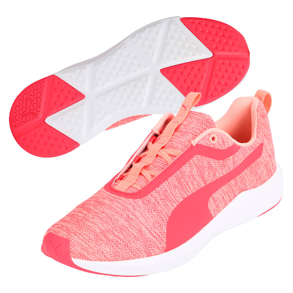 Prowl Shimmer Women's Training Shoes, Soft Fluo Peach-Puma White, extralarge-IND