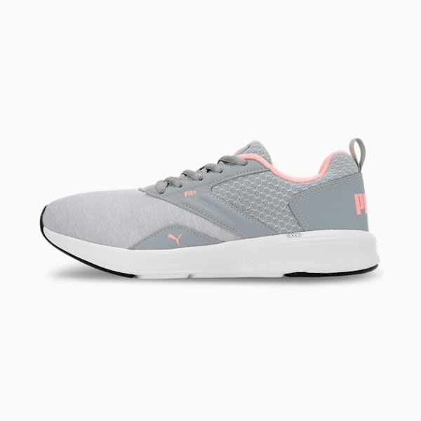 NRGY Comet Running Shoes, Quarry-Soft Fluo Peach, extralarge-IND