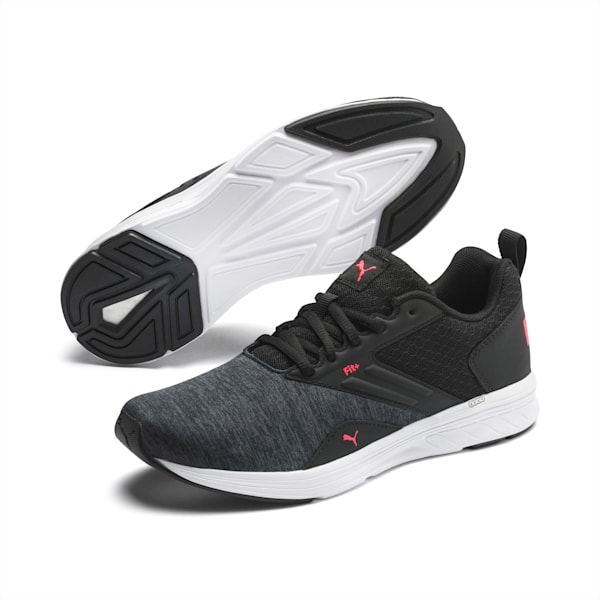 NRGY Comet Running Shoes, Puma Black-Ignite Pink, extralarge-IND