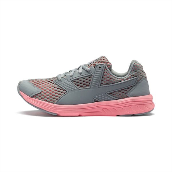 NRGY Driver Running Shoes, Quarry-Soft Fluo Peach, extralarge