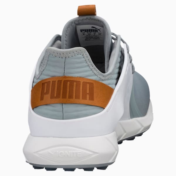 IGNITE PWRSPORT Men’s Golf Shoes, Quarry-Puma Team Gold-Puma White, extralarge