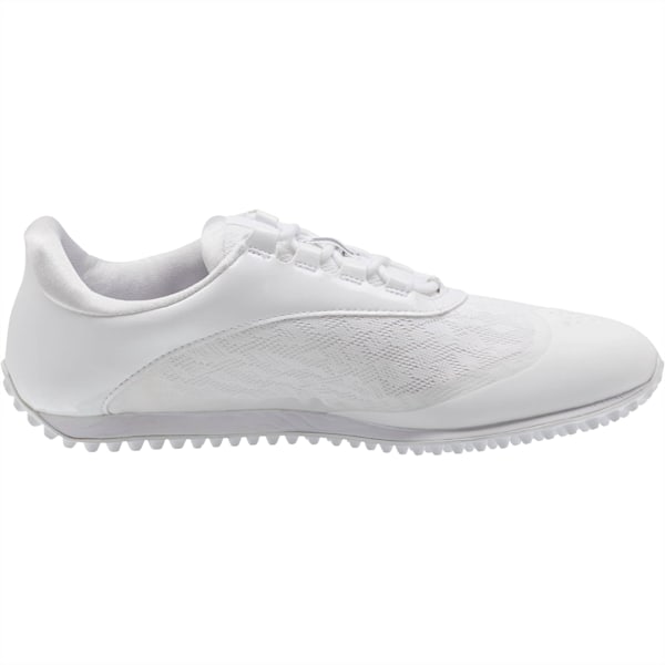 Summer Cat Sport Women’s Golf Shoes, White-Silver-High Rise, extralarge