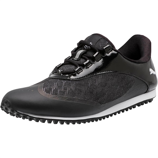 Summer Cat Sport Women’s Golf Shoes, Black-White, extralarge
