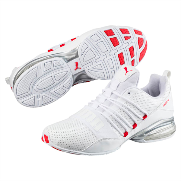 Cell Pro Limit Men's Running Shoes, Puma White-High Risk Red, extralarge-IND