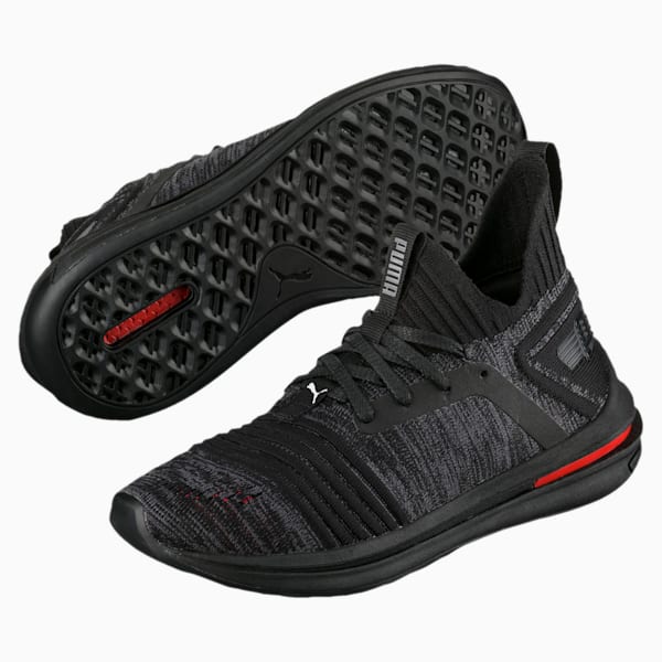 IGNITE Limitless evoKNIT Sneakers JR, Puma Black-Puma Black-Asphalt, extralarge