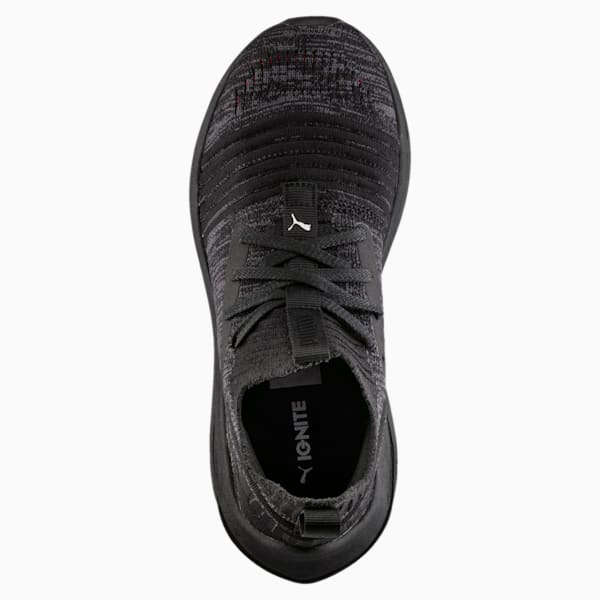 IGNITE Limitless evoKNIT Sneakers JR, Puma Black-Puma Black-Asphalt, extralarge