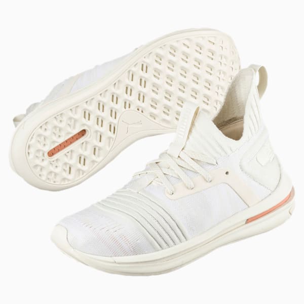 IGNITE Limitless evoKNIT Kid's Shoes, White-White-Muted Clay, extralarge-IND