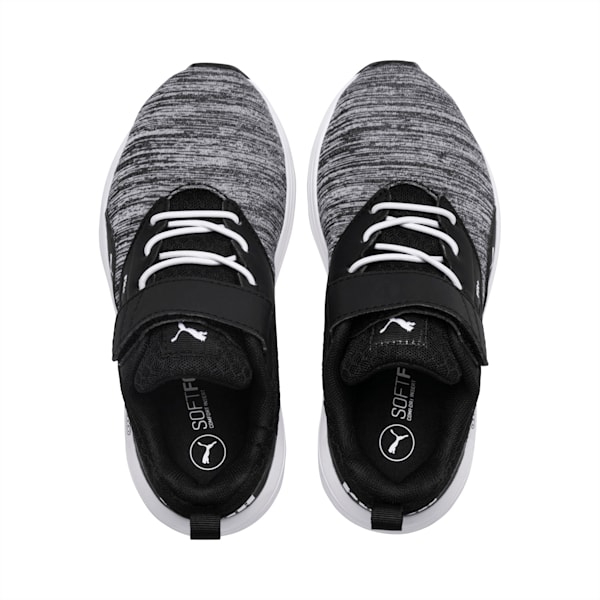 NRGY Comet Kid's Running Shoes, Puma White-Puma Black, extralarge-IND