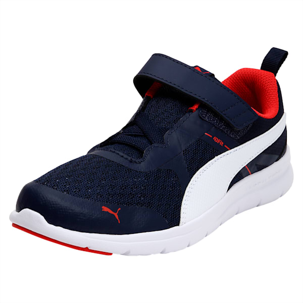 PUMA Flex Essential Kids' Shoes, Peacoat-Puma White, extralarge-IND