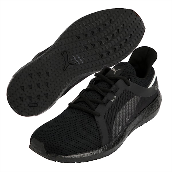 Mega NRGY Turbo 2 Men's Shoes, Puma Black-Puma White-Castor Gray, extralarge-IND