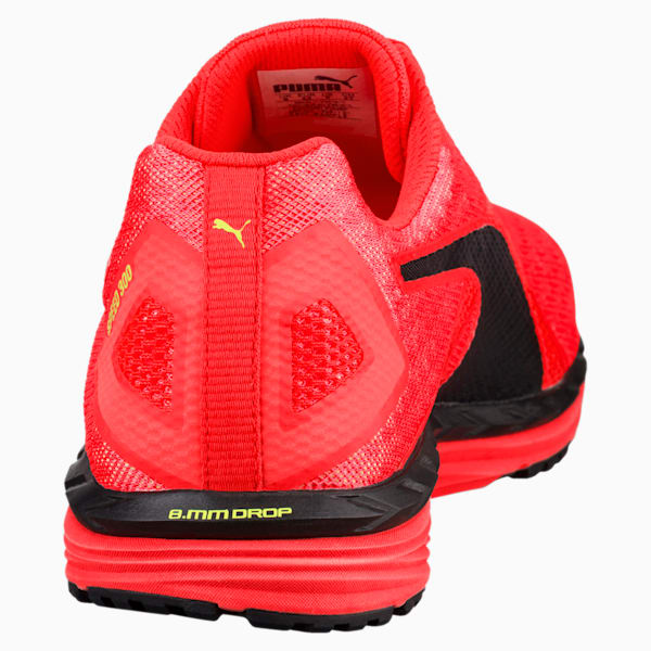 Speed 300 IGNITE 3 Men's Running Shoes, Red Blast-Puma Black-Fizzy Yellow, extralarge-IND