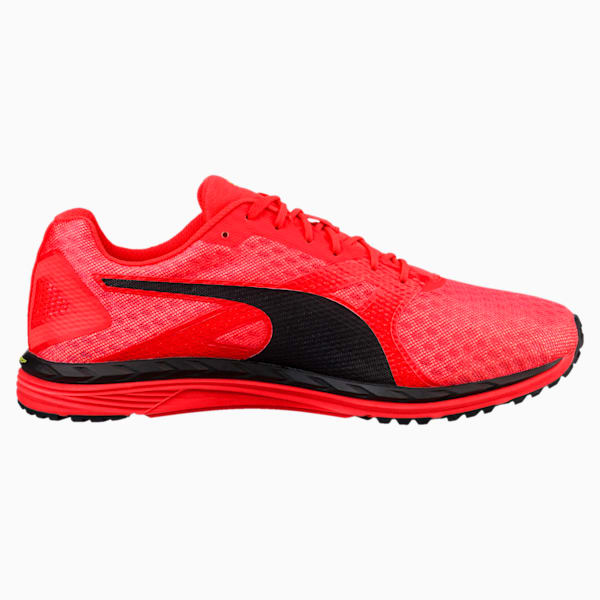 Speed 300 IGNITE 3 Men's Running Shoes, Red Blast-Puma Black-Fizzy Yellow, extralarge-IND