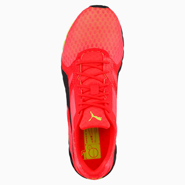 Speed 300 IGNITE 3 Men's Running Shoes, Red Blast-Puma Black-Fizzy Yellow, extralarge-IND