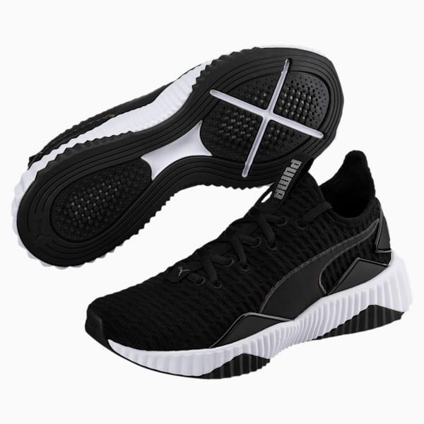 Defy Women's Training Shoes, Puma Black-Puma White, extralarge