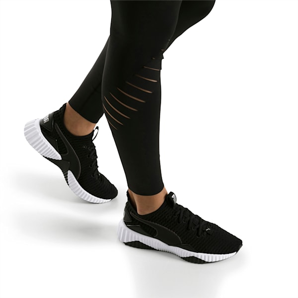Defy Women's Training Shoes, Puma Black-Puma White, extralarge