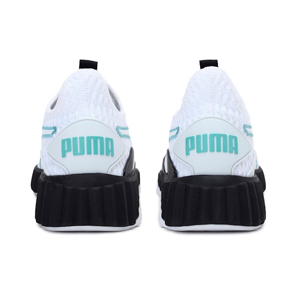 Defy Women's Training Shoes, Puma White-Puma Black, extralarge-IND