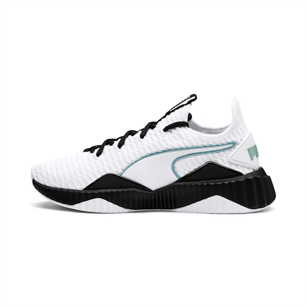 Defy Women's Training Shoes, Puma White-Puma Black, extralarge