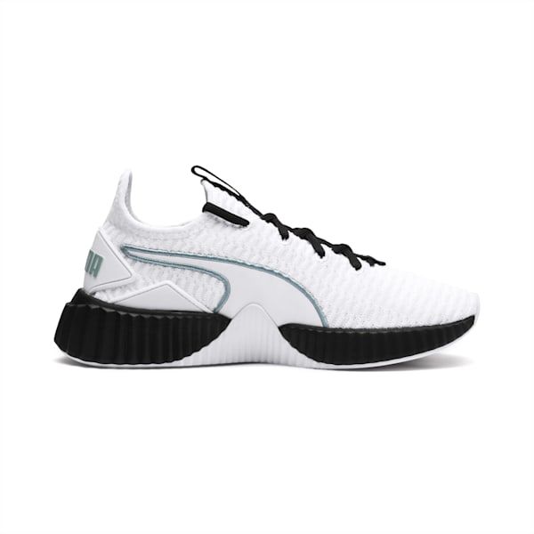 Defy Women's Training Shoes, Puma White-Puma Black, extralarge