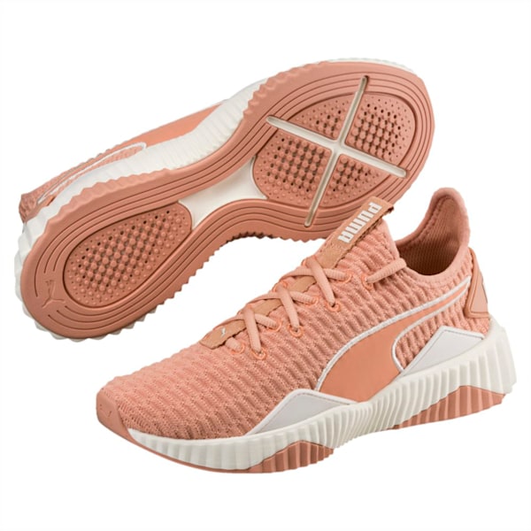 Defy Women's Training Shoes, Dusty Coral-Whisper White