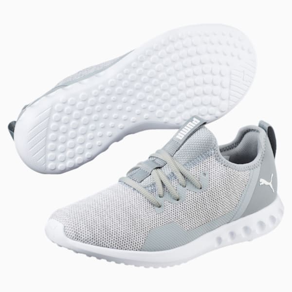 Carson 2 X Knit Women’s Running Shoes, Quarry-Puma White, extralarge