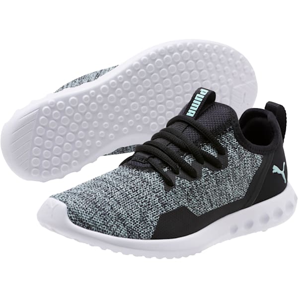 Carson 2 X Knit Women’s Running Shoes, Puma Black-Fair Aqua, extralarge