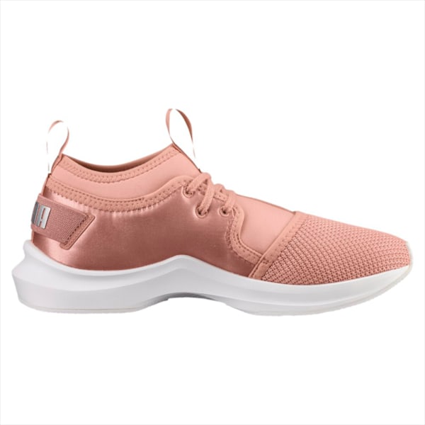 Phenom Satin Lo En Pointe Women's Training Shoes, Peach Beige-Puma White, extralarge-IND