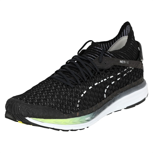 Speed IGNITE NETFIT 2 Men's Running Shoes, Puma Black-QUIET SHADE-Puma White, extralarge-IND
