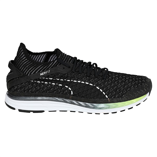 Speed IGNITE NETFIT 2 Men's Running Shoes, Puma Black-QUIET SHADE-Puma White, extralarge-IND