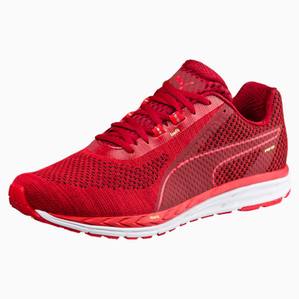 Speed 500 IGNITE 3 Men's Running Shoes, Flame Scarlet-Fizzy Yellow, extralarge-IND