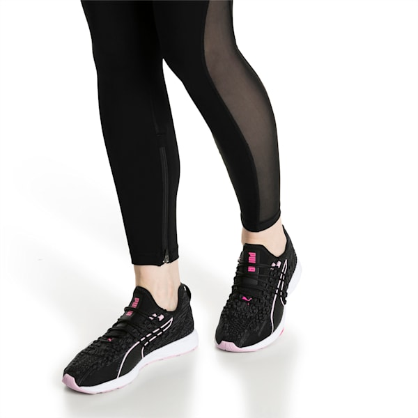 SPEED RACER Women’s Running Shoes, Black-WinsomeOrchid-KPINK, extralarge-IND