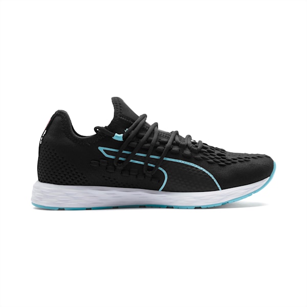 SPEED 300 RACER Women’s Running Shoes, Puma Black-Milky Blue-Pink Alert, extralarge