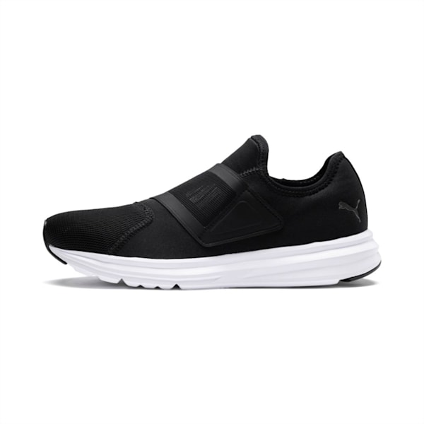 Enzo Strap 2 Running Shoes, Puma Black-Puma White, extralarge-IND