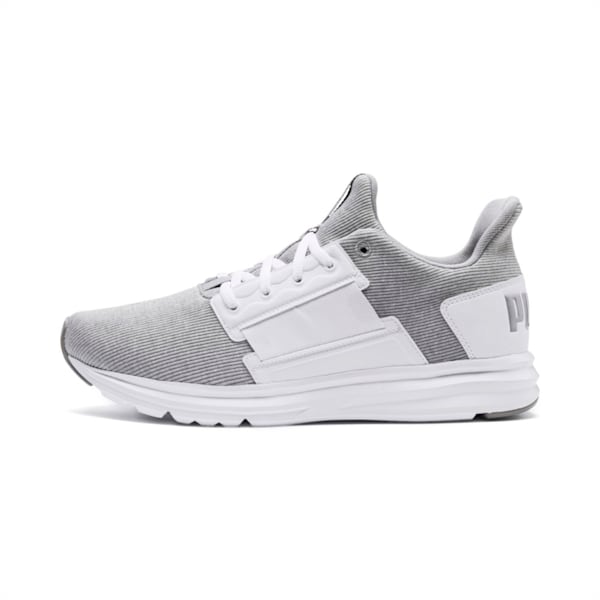 Enzo Street Knit Interest Men's Shoes, Puma White-Quarry, extralarge-IND