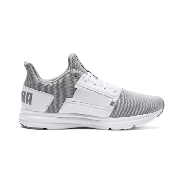 Enzo Street Knit Interest Men's Shoes, Puma White-Quarry, extralarge-IND