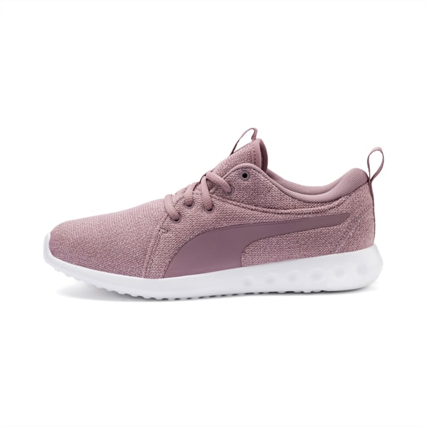 Carson 2 Knit Women's Running Shoes, Elderberry-Puma White, extralarge