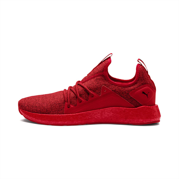 NRGY Neko Knit Men's Running Shoes, High Risk Red-Puma Black, extralarge