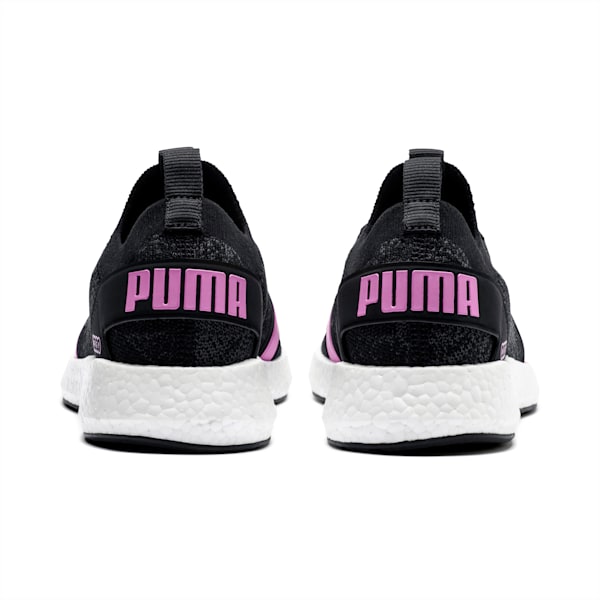 NRGY Neko Engineer Knit Women's Running Shoes, Puma Black-Iron Gate-Orchid, extralarge